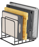 Kitchen Organizer Rack - 5-Slot Heavy-Duty Cutting Board and Bakeware Ho... - $28.73