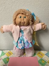 RARE Vintage Cabbage Patch Kid Girl Single Style Pony Green Eyes HM#11 1986 KT - £307.04 GBP