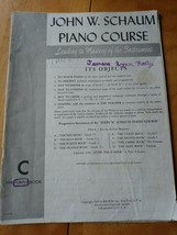 Sheet Music Book, John W. Schaum Piano Course Purple Book, Belwin, 1945 - £38.60 GBP