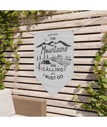 Adventure Inspired Scrim Vinyl Pennant Banner - &quot;The Mountains Are Calli... - £38.03 GBP+