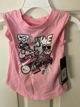 Toddler Nike Girl&#39;s Empowerment 12 Months Pink Shirt *NEW w/Tags* d1 - £10.99 GBP