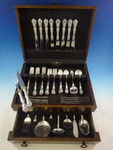 Chateau Rose by Alvin Sterling Silver Flatware Set for 8 Service 60 Pieces - £2,289.79 GBP