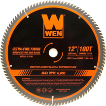 12-Inch 100-Tooth Carbide-Tipped Ultra-Fine  Saw Blade for Miter and Tab... - $42.93+