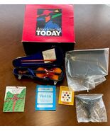 American Girl Doll Violin Stand Set RETIRED W/Bow &amp; Rosin w/Books &amp; Leat... - $106.91