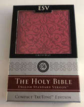 The Holy Bible: English Standard Version Compact TruTone Edition Wild Rose Pink - £19.41 GBP