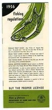 1956 Colorado Fishing Seasons and Regulations Booklet Department Fish and Game - £24.43 GBP