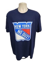 22 No Quit New York Rangers Adult Blue XL Playoff TShirt - £14.21 GBP