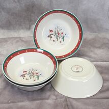 Royal Seasons Snowman Soup Bowls 6-3/4" Lot of 4  Christmas  Xmas - $13.71