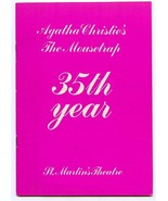 Agatha Christie&#39;s The Mousetrap Program 1986 St Martins Theatre London 3... - £11.99 GBP