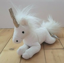 Jellycat Luna White Unicorn Glitter Horn Plush Mythical Stuffed Animal Retired - £19.32 GBP