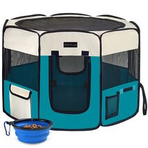 Foldable Pet Playpen | Portable Tent Crate for Small Dogs, Cats &amp; Rabbits - $46.09 CAD