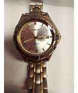 Vintage Lorus mens&#39; watch - heavy duty two tone band and metallic face -... - £19.54 GBP