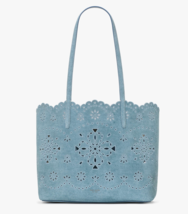 Kate Spade Do It All Large Flower Perforated Cut Out Denim Tote Bag~NWT~... - $5,110.40 MXN