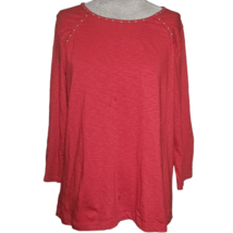 Red Casual Top Size Medium  - £19.73 GBP