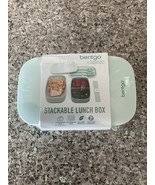 Bentgo Classic All-in-One Stackable Bento Lunch Box Container Mint &amp; Lig... - $284.83 MXN