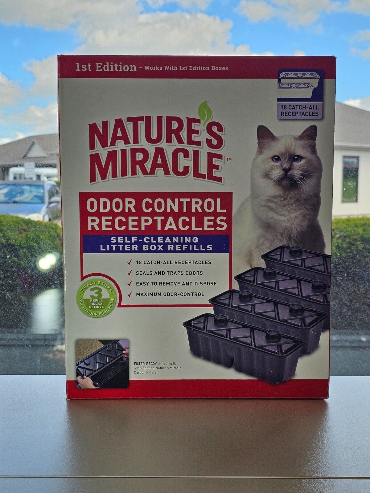 Natures Miracle Odor Control Receptacles Refills Self Cleaning Litter Box 1st Ed - £44.57 GBP