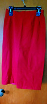Hawksley And Wight Petite S12 Red Pencil Skirt Dressy Classy V Split Bac... - $17.99