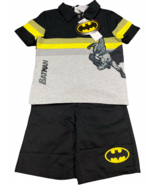 Batman Boys 2 Pieces short and Polo Set, Light Gray Heather, 4T - €8,19 EUR