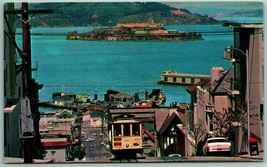 Cable Car Hyde Street Alcatraz San Francisco CA UNP Unused Chrome Postcard J14 - £3.01 GBP