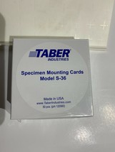 Taber Abraser S-36 Mounting Cards 4 1/4&quot; square 50 pcs in box All New stock - $135.80