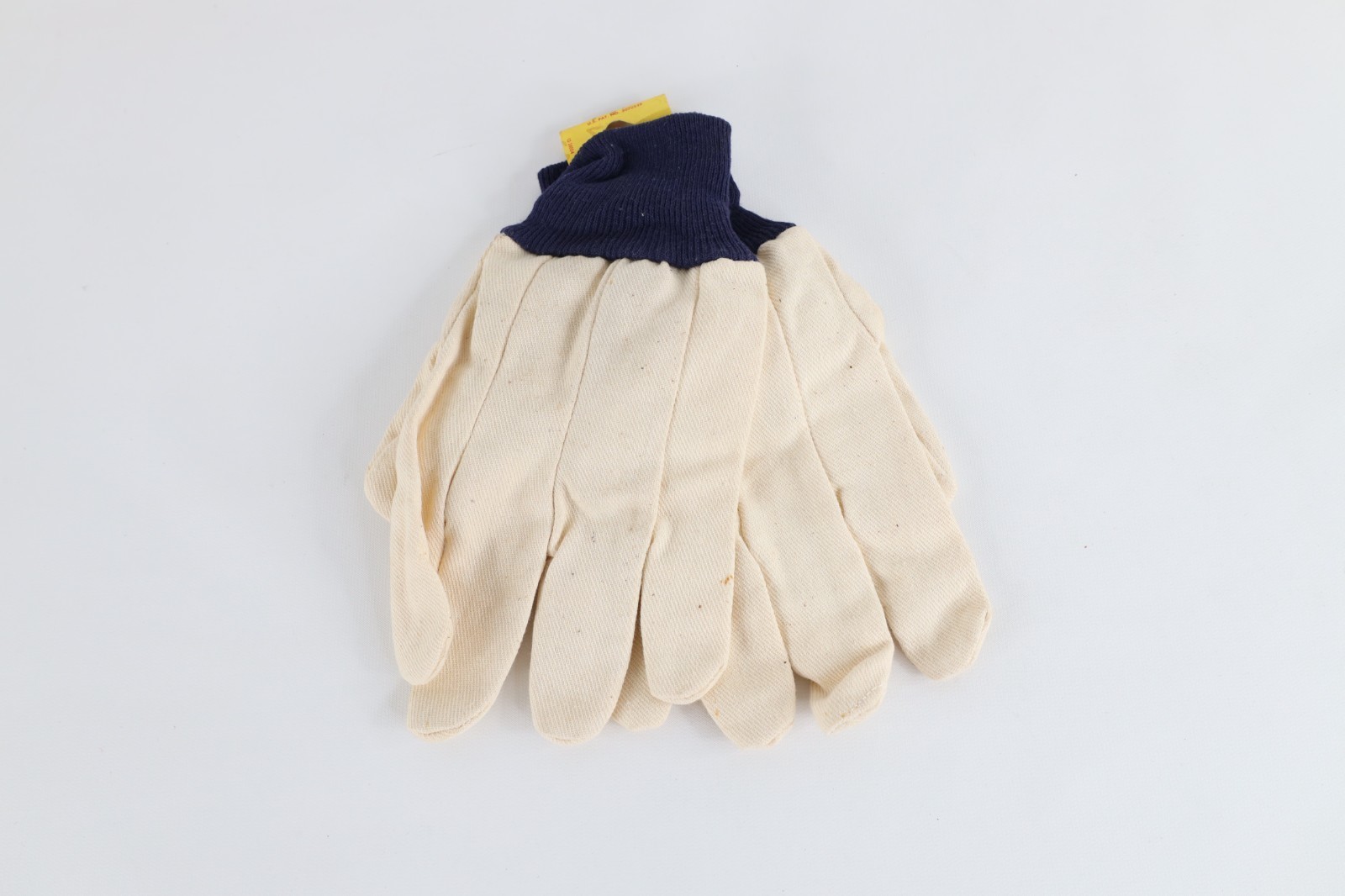 Deadstock Vtg 30s 40s Wells Lamont Corp Blue Top 8 oz Flannel Work Gloves USA Item image 5