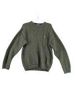 Vtg 80s Chaps Ralph Lauren Pullover Green Knit Sweater Men&#39;s XL Hand Fra... - $50.25 CAD