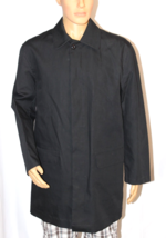 STRUCTURE MID LENGTH MENS BLACK RAIN COAT SIZE MEDIUM BUTTON CLOSURE FLA... - £17.91 GBP