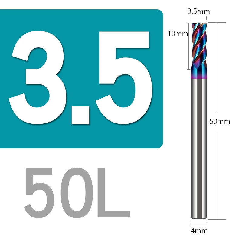 HRC654F Milling Cutter 1,2,3,4,5,6mm,7mm,8,9mm,10,11,12,13,20mm Blade Di... - $162.14