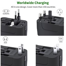 Travel Adapter-Charger, Electrical, USB, Current, Cell Phone, Travel, Ports,Plug - £15.67 GBP