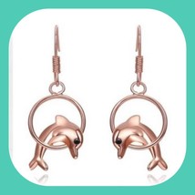  Beautiful Ocean Leaping Dolphin Earrings - £4.72 GBP