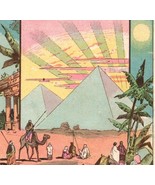 Egyptian Pyramids - Marks Chair Victorian Trade Card - $574.51 MXN