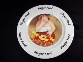 Erika Oller dessert plate Finger Food House of Prill 2000 7.5&quot; - $9.25