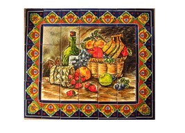 Mexican Talavera Mural HQ - Bodegon4 - - $273.00