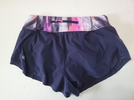 Lululemon Women&#39;s Size 4 Run Light As Air Shorts in Purple Mirage Deep Indigo - £15.60 GBP