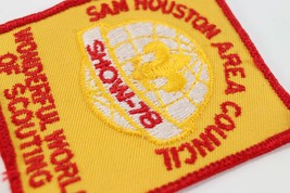 Vintage 1978 Sam Houston Scout Show World Boy Scouts America BSA Camp Patch  - £9.34 GBP