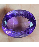 Purple facted loose oval shaped clean Amethyst gemstone 50.05crt @ Pakistan - $248.53 CAD