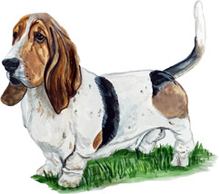 Hound Dog Decal/Sticker for Car/Truck Window Mailbox Computer Basset Hound - $6.95+