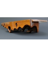 Handmade 4ft Solid Wood Tulip Heart Hall Wall Mount 4 Peg Coat Hat Rack ... - $3,694.33 MXN