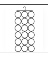 Ikea Komplement Hanger Scarf Tie Belt Organizer Multi Use Gray Closet Or... - $189.98 MXN