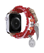 Red Agate bracelet for apple watch band Boho Charm Bracelet for iWatch  - $24.99