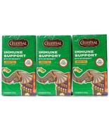 (3 Boxes) Celestial Seasonings Immune Support 20 Count Green Tea Bags 1.... - £18.88 GBP
