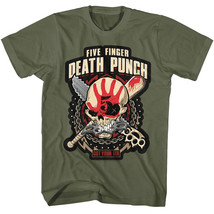 Five Finger Death Punch Got Your Six Men&#39;s T Shirt FFDP Weaponry Heavy Metal - £22.51 GBP+