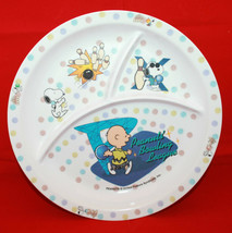 Peanuts Snoopy Shelina Melamine Ware Children Child Divided Plate Bowling League - $37.62