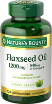 Nature&#39;s Bounty Flaxseed and Omega 3, Dietary Supplement, Supports Cardiovascula - £23.91 GBP