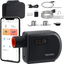 Wi-Fi &amp; Bluetooth BBQ Smoker Temperature Controller with Automatic Smoke... - $372.69