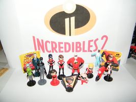 Disney Incredibles 2 Movie Figure Set of 15 with New Characters,Cycle and Bonus! - £12.45 GBP