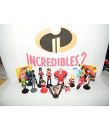 Disney Incredibles 2 Movie Figure Set of 15 with New Characters,Cycle an... - $21.97 CAD