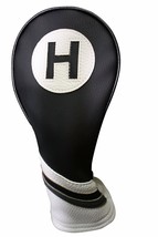 Majek Golf Capuchon Noir et Blanc Cuir Style #7 Hybride Tête Housse - £14.22 GBP
