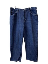 Evan Picone Plus Sized Womens 18 Straight Leg High Rise Denim Jeans - $24.91