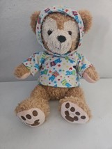 2011 Disney Park Duffy Hidden Mickey Teddy Bear Hoodie Shirt White Blue - £13.68 GBP